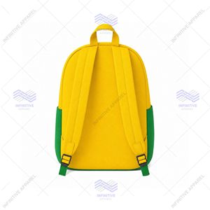 Custom Greek Chi Eta Phi Fashion Two-Tone Sorority <b>Backpack</b> with Zipper Closure Corduroy & Polyester Lining Unisex - Product Image 2