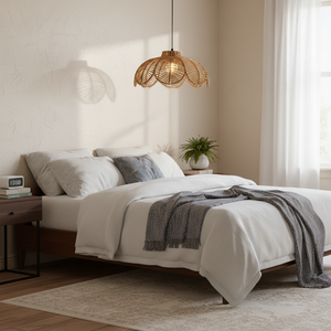 Pantalla de Lámpara Colgante de Mimbre y Ratán, Diseño Europeo Personalizado, Hecha a Mano, Tejida Naturalmente, Proveedor Mayorista de Iluminación - Product Image 4