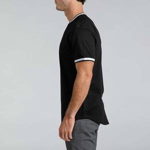 T-shirt Homme Léger de Qualité Supérieure, Doux, Séchage Rapide, Tricoté, Dernière Conception, Quantité en Gros, T-shirt Personnalisé à Bordures Contrastantes - Product Image 6