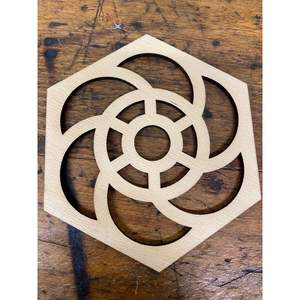 Durable MDF Laser Engraved Coasters Smooth Carved Surface for Home Decor <b>Table</b> <b>Protection</b> Mats & Pads RR Enterprises RR202514098 - Product Image 4