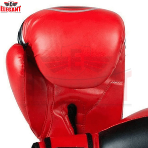 Guantes de Boxeo de Diseño Dividido en Negro y Rojo, de Alto Rendimiento, Directo de Fábrica, con Marca Privada Personalizada, Precio al por Mayor - Product Image 5