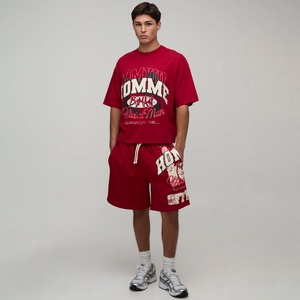 Ensemble d'été décontracté pour homme en coton 100% de haute qualité, style streetwear, imprimé, deux pièces : T-shirt ample et short baggy - Product Image 4