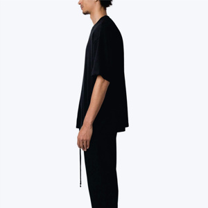 T-shirts Homme Oversize Décontractés en Molleton Lourd de Haute Qualité, Coupe Ample, Épaules Tombantes, Tailles Personnalisées - Product Image 3