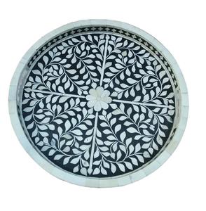 Plateau Feng Shui de Luxe Fait Main Écologique avec Incrustations en Os – Design Décoratif Élégant, Qualité Supérieure pour la Maison et la Cuisine (Idéal pour Servir) - Product Image 1