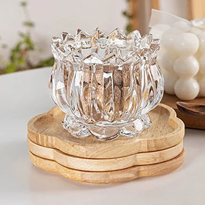 Juego de posavasos de madera redonda nórdica ecológica de la India estilo de diseño en blanco para cocina y ocasiones de boda - Product Image 4