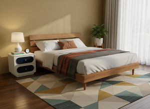 Base de Cama para Dormitorio, Muebles para el Hogar Hechos a Mano, Venta al por Mayor Directa de Fábrica, Muebles de Madera OEM ODM - Product Image 4