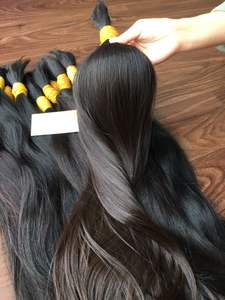 100% bébé extensions de cheveux humains non transformés blond droit en vrac cheveux Extensions de cheveux naturels de haute qualité - Product Image 2