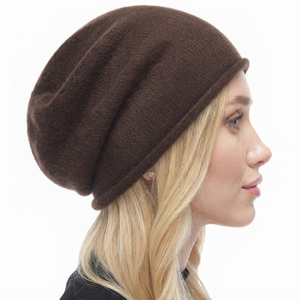 Bonnet en tricot extensible doux pour femme, bonnet chaud d'hiver pour les voyages en plein air, les occasions décontractées et le quotidien - Product Image 5