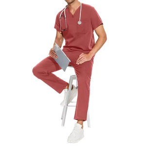 <b>Scrubs</b> <b>Sets</b> Hospital Uniforms Nursing Uniform <b>Sets</b> Plus Size Jogger Fashion Top & Pants Suits for Men Nurse Customizable - Product Image 6