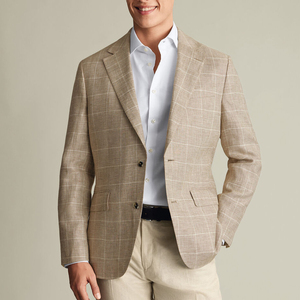 Blazer d'affaires respirant personnalisé avec logo, le plus vendu, pour hommes, 100 % coton, haute qualité, simple boutonnage - Product Image 1