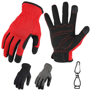 Gants de travail unisexes tactiles antidérapants en cuir synthétique pour mécaniciens, sport et activités de plein air - Fournisseur en gros - Product Image 1