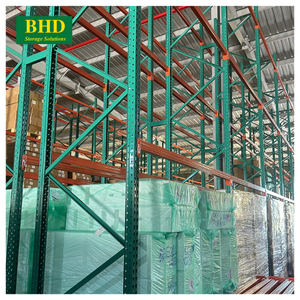 ชั้นวางสินค้าแบบพาเลท BHD เวียดนาม 5 ชั้น รูปทรงหยดน้ำ เคลือบเหล็ก ชั้นวางแบบซ้อนได้ ป้องกันการกัดกร่อนอย่างดี ได้รับการรับรองมาตรฐาน RMI - Product Image 2