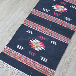 Alfombra Kilim decorativa, alfombras tradicionales indias hechas a mano para decoración del hogar en interiores y exteriores, alfombras lavables - Product Image 5