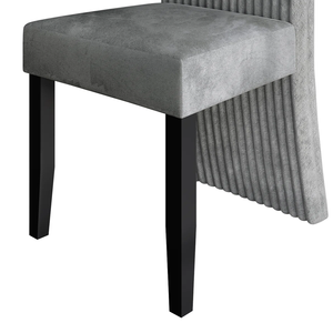 High Quality New Top OEM Contemporary Dining Chair Corduroy Grey Home Furniture for Home Office Dining MD03 Solid Hardwood <b>Legs</b> - Product Image 3