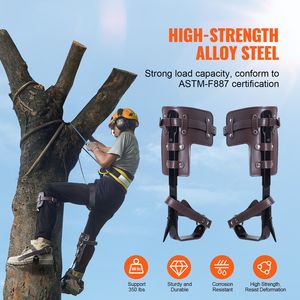 Graffette da Arrampicata in Acciaio Legato, Capacità di Carico 350 libbre, 1 Paio per Attrezzatura da Arrampicata su Alberi - Product Image 2