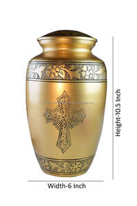 Urnas de cremación de latón personalizadas al por mayor para cenizas de adultos, urnas de cremación de latón grabadas en Metal para cenizas humanas y Mascotas - Product Image 4