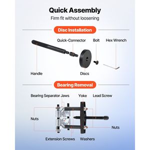 Kit di attrezzi per riparazione auto 52+14 pz, Set attrezzi 2-in-1 per montaggio boccole e guarnizioni con 49 boccole, Kit pressa cuscinetti - Product Image 5