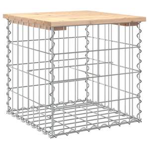 Banco de Jardín de Madera Natural y Plata para Uso en Patio - Product Image 2