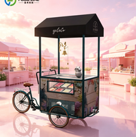 Chariot à crème glacée personnalisé imprimé pour les activités de festival