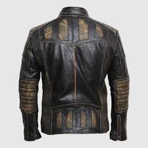 Chaqueta de Cuero PU Transpirable Personalizada para Hombre, Chaqueta Informal de Invierno, Ecológica, Ligera, de Alta Calidad, con Estampado de Camuflaje - Product Image 3
