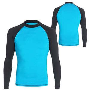 Quick Dry Breathable MMA Rash Guard Men Custom Printed Long Sleeve Jiu Jitsu Swim Shirt High Quality Spandex Polyester 220g 2026 - Product Image 1