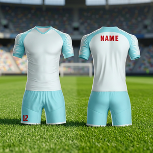 Men's Soccer Jersey Set Quick Dry Breathable Polyester Digital Print Team Uniform <b>Shorts</b> Training Kit - Product Image 6