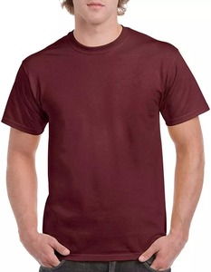 T-shirt Homme de Marque de Luxe Coupe Droite en Jersey de Coton de Haute Qualité Respirant Coupe Ample Épaules Légèrement Tombantes Teint Uni - Product Image 5