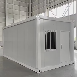 Maison conteneur pliable 20 pieds à haute capacité de charge, en laine de roche, démontable, 2 chambres, extensible, pour bureau et école - Product Image 2