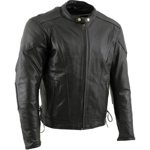 Samroz แจ็คเก็ตหนังขี่มอเตอร์ไซค์สไตล์คลาสสิก, เสื้อกีฬาขี่มอเตอร์ไซค์ - Product Image 1