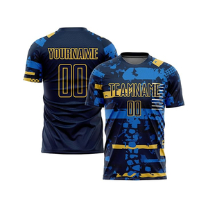 เสื้อฟุตบอลชาย แห้งเร็ว ระบายอากาศได้ดี ชุดแข่งขันแขนสั้น เสื้อซ้อม - Product Image 1