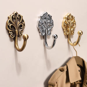 Luxury Design Brass Utility with <b>Hooks</b> Heavy Duty Wall Hangers for Coats Bags <b>Tools</b> Towels and Everyday Home Organization Use - Product Image 1