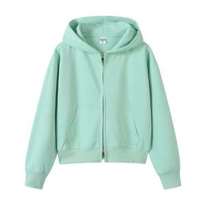 เสื้อฮู้ดดี้ทรงหลวมแบบสวมใส่สบายสำหรับผู้ชาย แขนเสื้อแบบดรอปโชว์เดอร์ ซิปยาวเต็มตัว - Product Image 5