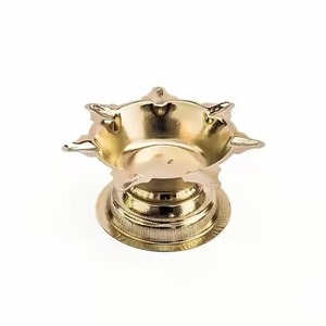 Pure Finish Brass Diya Traditional Design Oil Lamp Spiritual Style Diwali Pooja <b>Mandir</b> Home Decor - Product Image 4