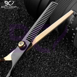 Tijeras de Peluquería Profesionales Antideslizantes de Alta Calidad, Color Negro y Dorado, Resistentes a la Oxidación, Servicio OEM ODM, 2026 - Product Image 6