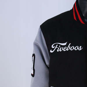 Veste universitaire en chenille brodée de haute qualité, nouveau design, patchwork, streetwear, style cool, très vendue, veste d'hiver - Product Image 3