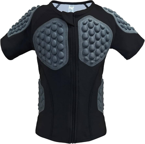 Ensemble de vêtements de compression rembourrés pour hommes, chemises et pantalons, équipement de protection pour gardien de but en EVA, sports, basketball, football, soccer, combinaison anti-impact - Product Image 1