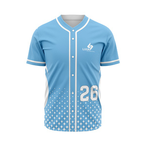 Camiseta Deportiva de Béisbol para Hombre LUUK INTERNATIONAL, Transpirable, Sublimada, con Estampado de Patrones Geométricos - Product Image 5