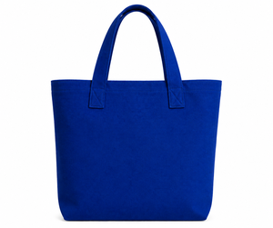 Sac fourre-tout en toile bleue avec poches avant pour le shopping et l'usage quotidien - Product Image 6