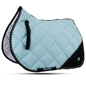 Tapis de selle tout usage en velours imprimé girafe, doublure polaire, rembourrage polyester, équipement d'équitation - Product Image 4