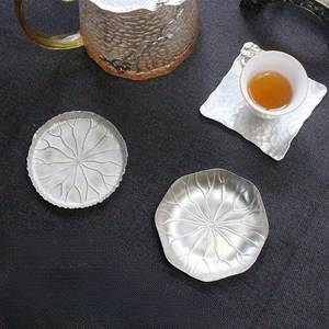 Handmade Round Metal <b>Coaster</b> With Protective Surface Ideal For Tea Coffee Wine And Cocktail Glasses - Product Image 1
