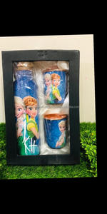 Printed Enamel Designer Copper <b>Water</b> <b>Bottle</b> With 2 Tumbler Set India Pure Copper <b>Bottles</b> Unique Copper <b>Bottle</b> Drink - Product Image 5