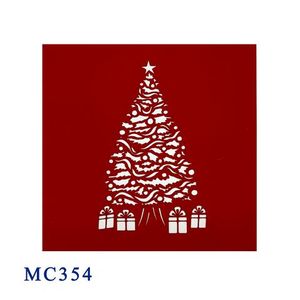 Top Trending Noel Tree Blue 3D Pop Card Hecho a mano en Vietnam Diseño personalizado Manualidades de papel Mejor vendedor para ocasiones navideñas - Product Image 3