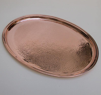 Plateau de service rond en cuivre au design fabuleux, pour la maison, vaisselle, passe au lave-vaisselle, accessoires d'organisation de cuisine