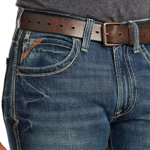 Jeans de Mezclilla Personalizados para Hombre, Corte Regular, Estilo Cargo - Product Image 3