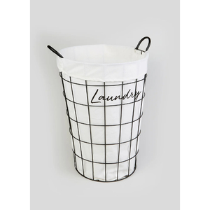 Elegant Gold Metal Laundry <b>Basket</b> With Handles Modern Style Dirty Clothes Hamper For <b>Bathroom</b> Bedroom And Hotel Organization - Product Image 3