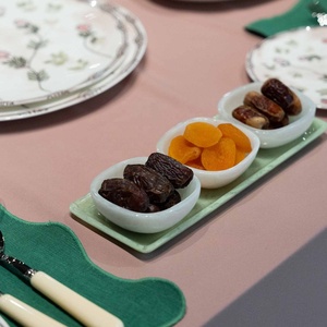 Bandeja de Resina con Forma de Barco, Diseño Moderno Hecho a Mano, Tema de Mármol, para Bodas, Aniversarios, Diwali, Multifuncional - Product Image 6