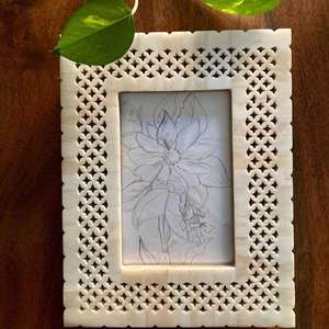 Cadre photo minimaliste en os incrusté – Produit de qualité supérieure en os incrusté – Articles de décoration intérieure et de table – Cadre photo en os incrusté - Product Image 3