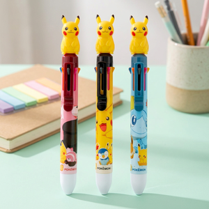 Bolígrafo de 8 Colores con Diseño de Pokémon Coreano, 30 Unidades, Material Escolar para Niños, Personaje Adorable de Pikachu, Artículos Escolares de Anime al por Mayor - Product Image 2