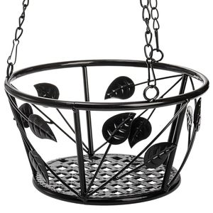 Maceta Colgante Moderna de Metal con Diseño de Hojas y Cadena, Recubrimiento en Polvo, Ecológica y Duradera para Decoración de Jardín Interior/Exterior - Product Image 2
