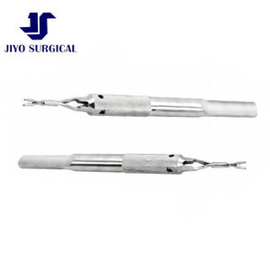 Pinces préhensoirs ophtalmiques Akahoshi Combo 4 3/4'' à manche droit, à action croisée, mâchoires de préhension 3,0 mm - Product Image 6
